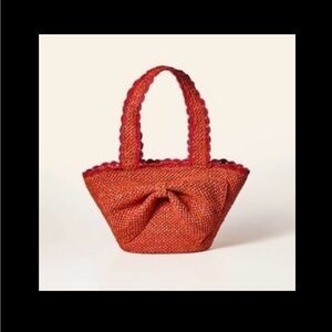 NWT Kate Spade x Target Raffia Bow Tote Bag - Red